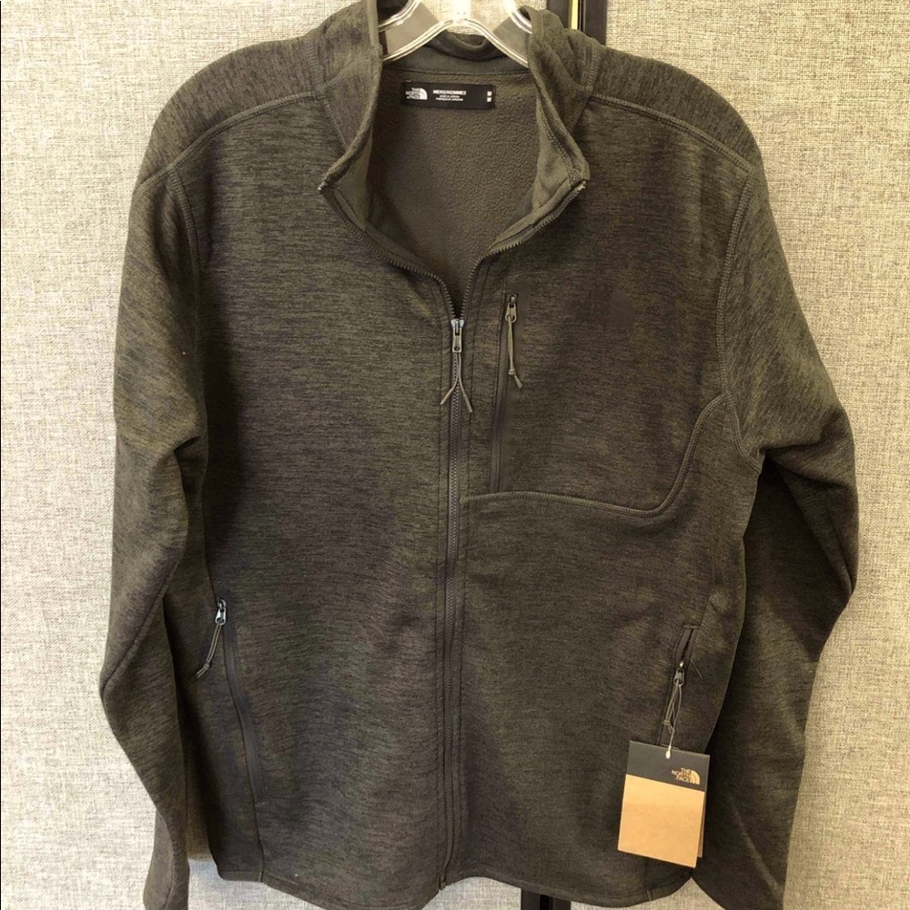 The North Face Dark Heater Gray Canyonlands Full Zip Jacket Men’s Medium NWT